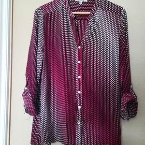 Sheer long-sleeved Blouse